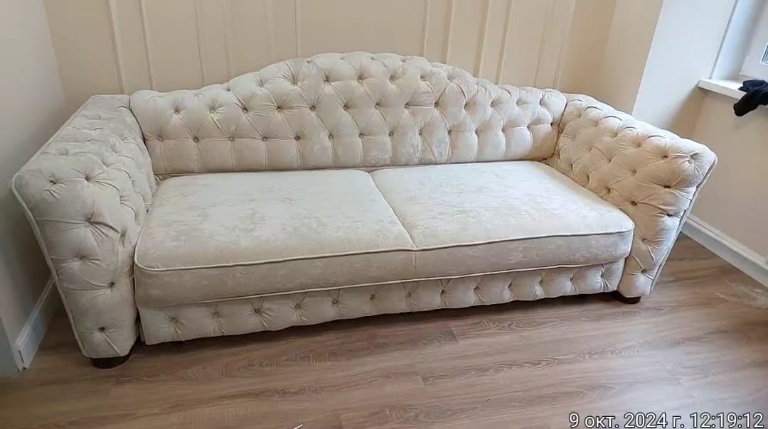 Замена обивки дивана на дому. Сим